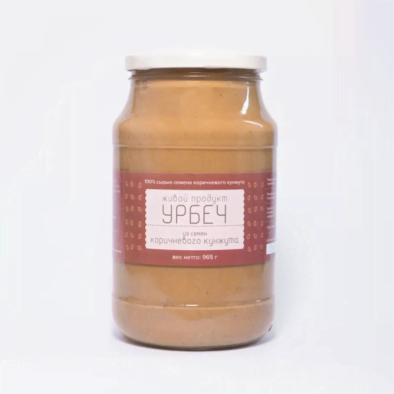 Урбеч из кунжута коричневого (raw) "Живой продукт" Дагестан / 965 г