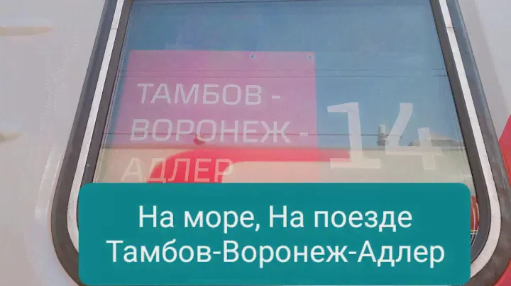 На поезде Тамбов-Воронеж-Адлер/На море/07 августа/Лайфхак