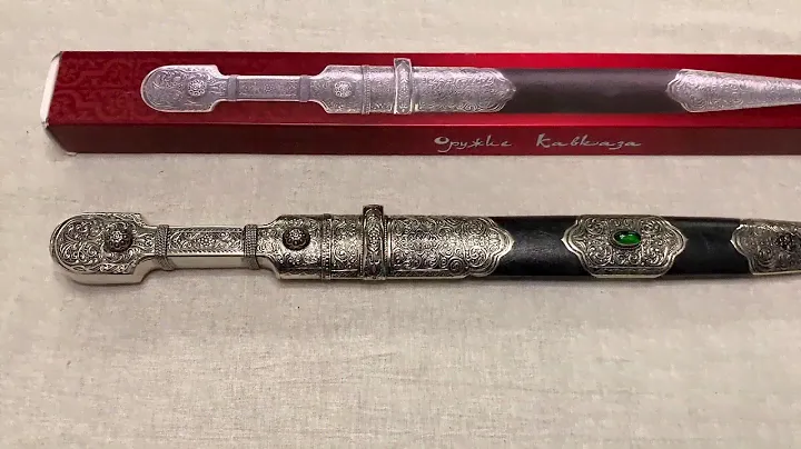Кинжал Дагестанский с камнем на ножнах, Caucasian dagger with stone, ДТ-1к