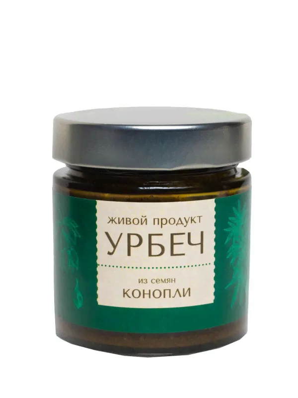 Урбеч из семян конопли (raw) "Живой продукт" Дагестан / 200 г