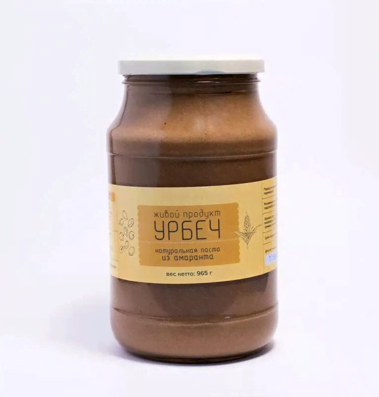 Урбеч из семян амаранта (raw) "Живой продукт" Дагестан / 965 г