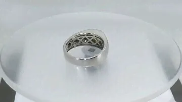 Кольцо с натуральным африканским зеленым гранатом демантоид 0.97 ct Сертификат Размер 18 Серебро 925