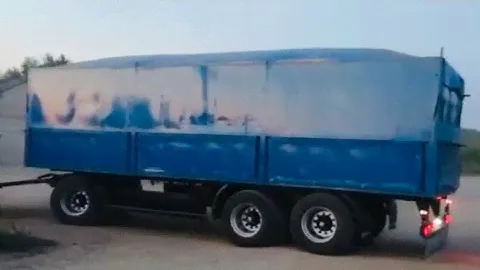 Камаз 65117 Зерновоз (Выезжаем с Погрузки) Общий вес 90 Тонн #PEREGRUZ