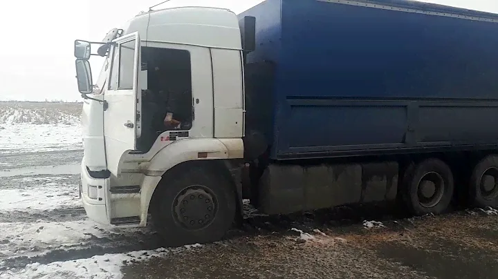 самый красивый КАМАЗ зерновоз.