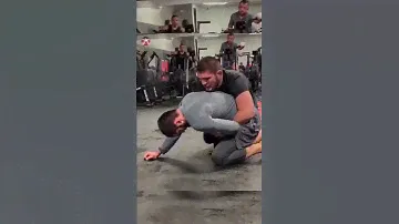 Khabib Nurmagomedov and Islam Makhachev Wrestling