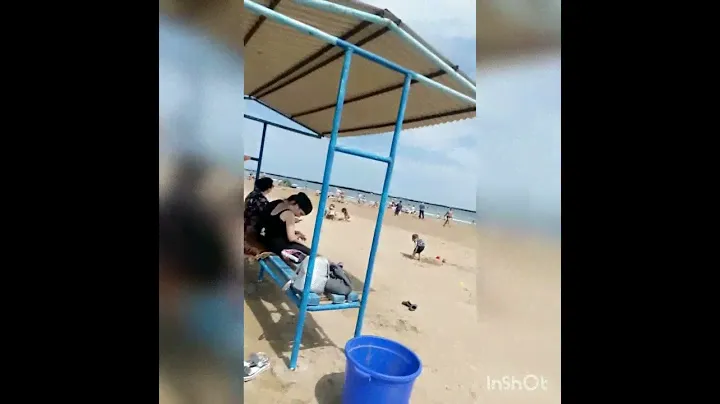 Каспийское море, самый чистый пляж в Дагестане. Избербаш приезжай отдыхай.