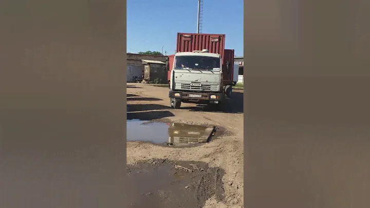 Мастер класс как сдавать Камаз с Прицепом